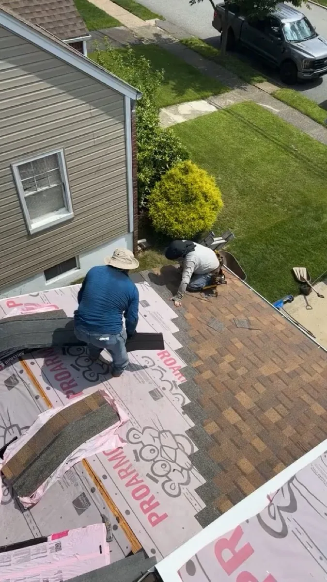 Window replacement underway on a North Jersey single-family home