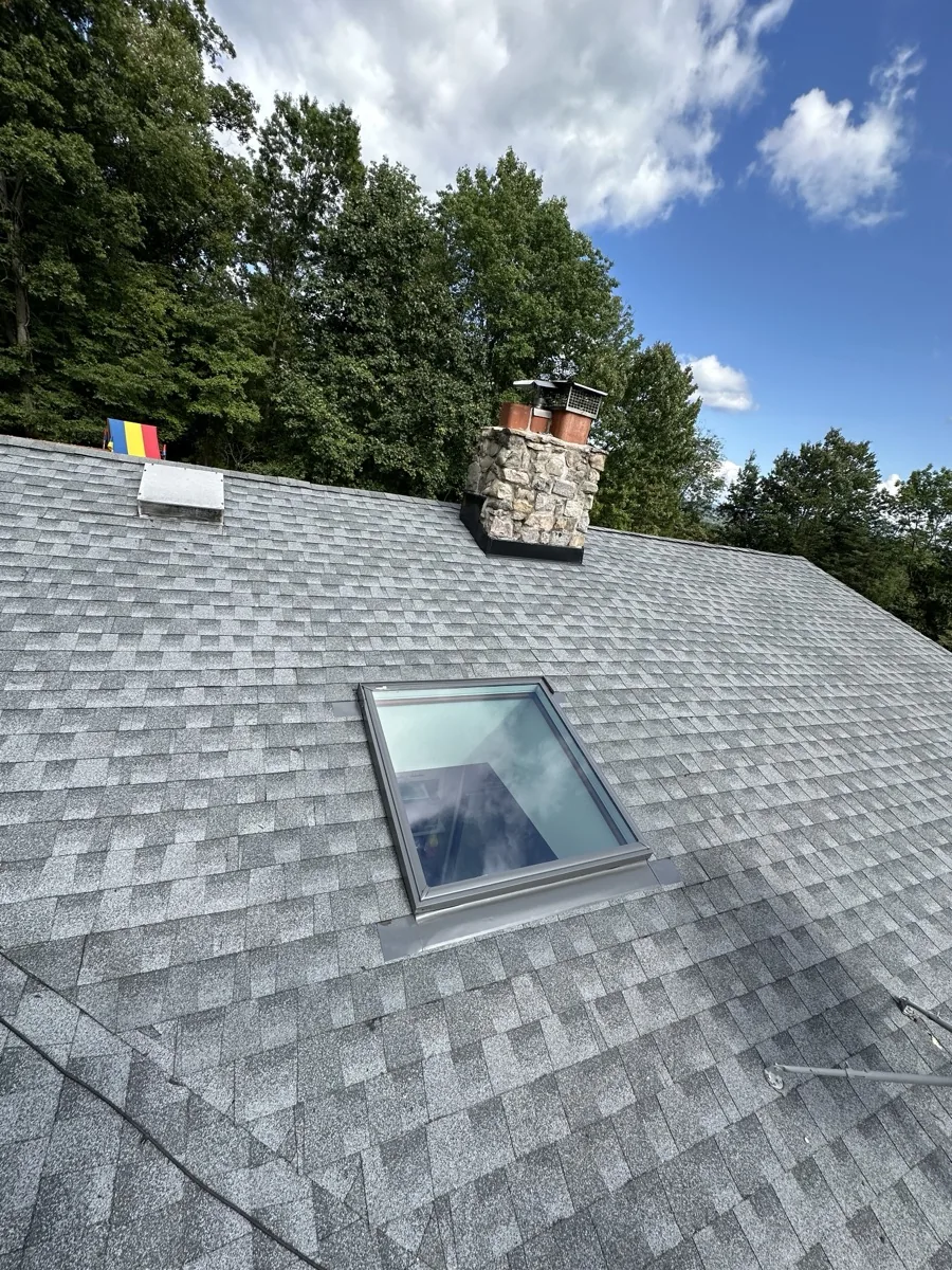 Brick matching and masonry work on a Clifton NJ chimney