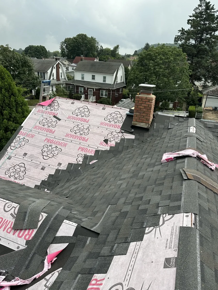 Chimney brick and mortar repair on a Clifton NJ home