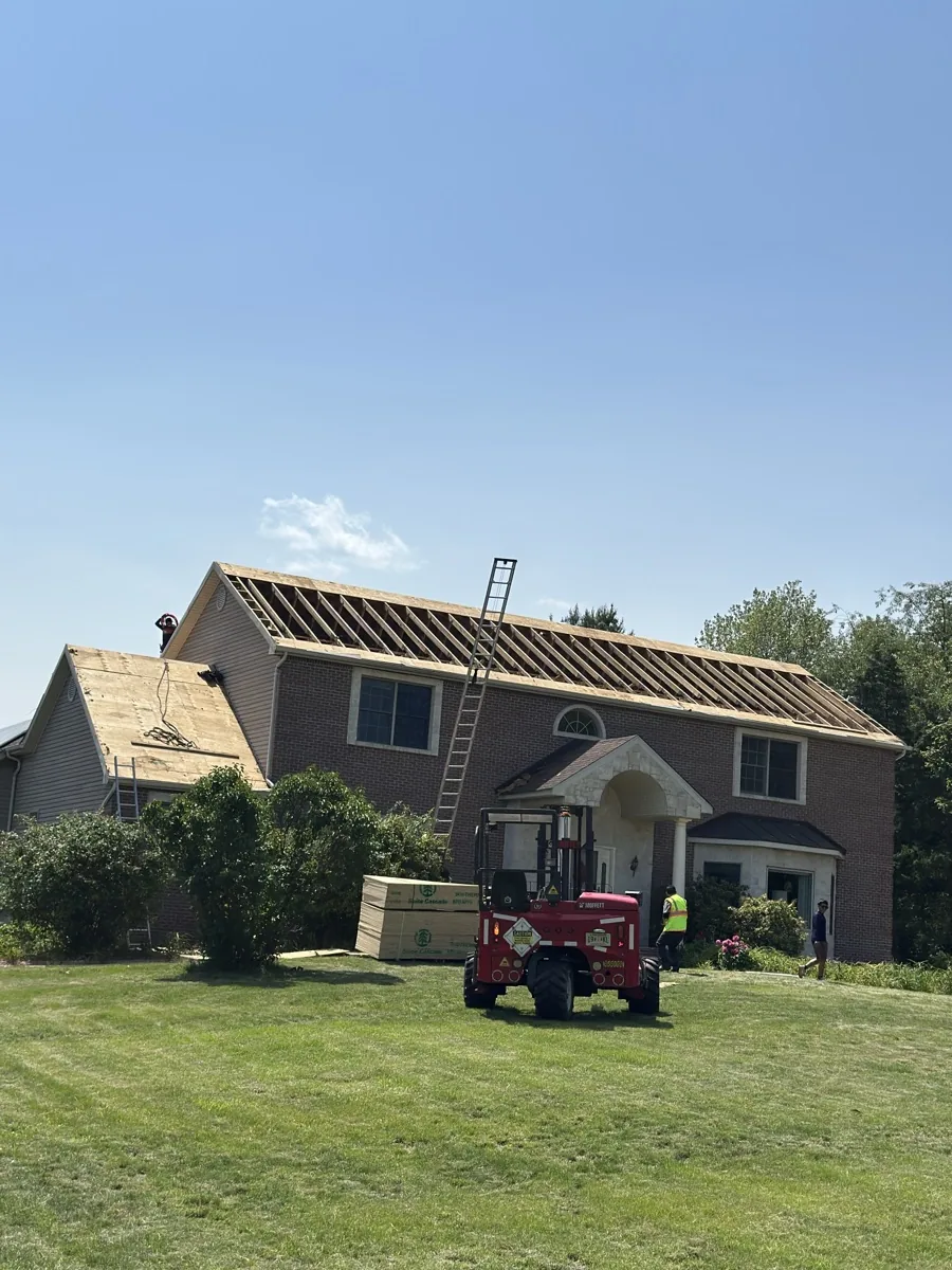 Completed roof replacement on a Clifton NJ cape-style home